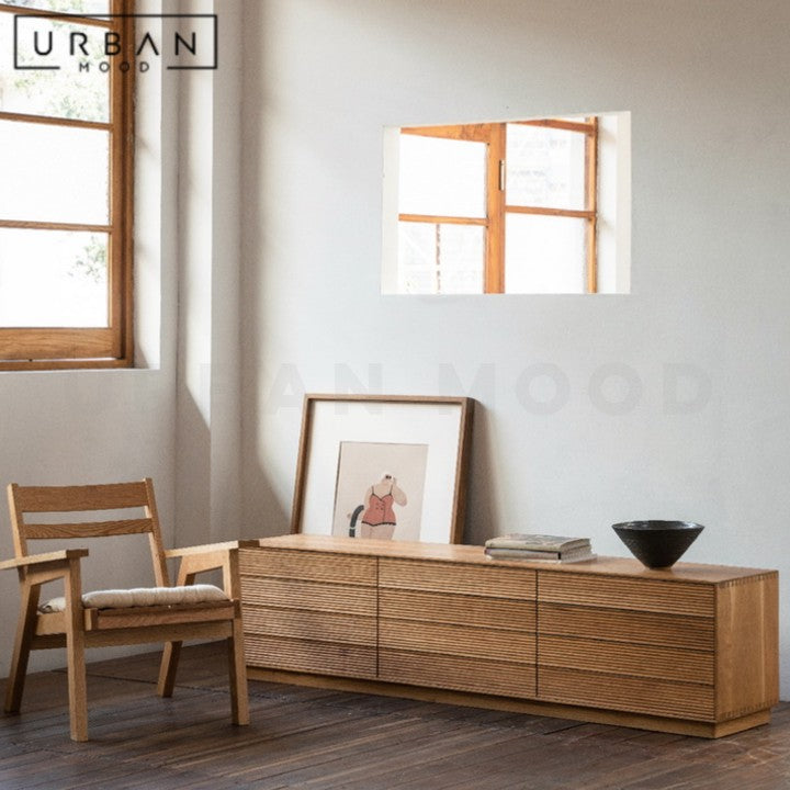 DOPPLER Modern Solid Wood TV Console