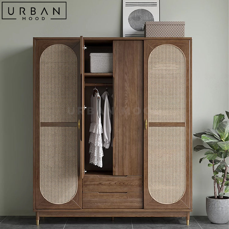 DOTA Modern Rattan Wardrobe