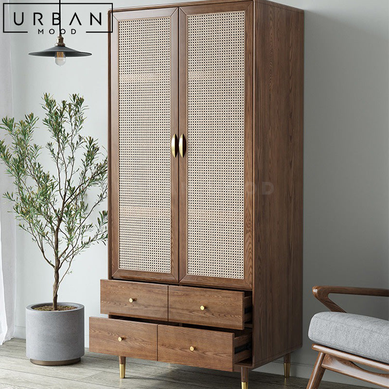 DOTA Modern Rattan Wardrobe