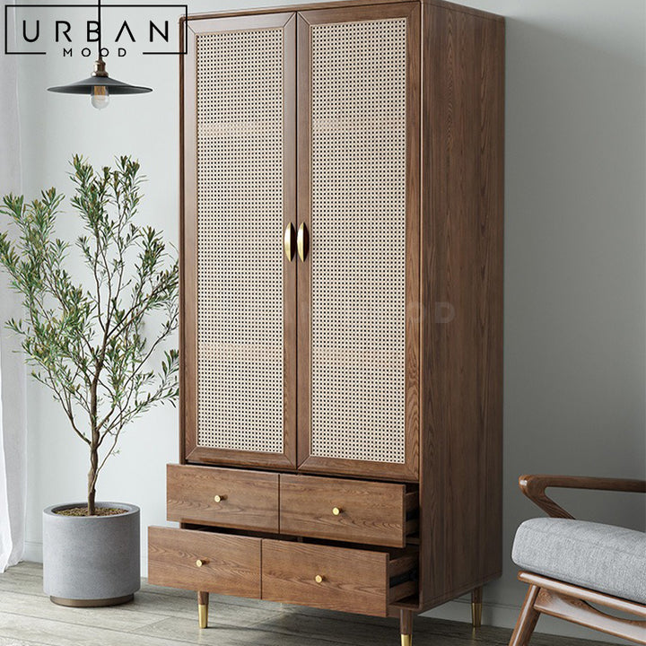 DOTA Modern Rattan Wardrobe