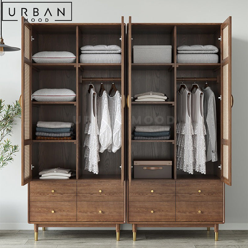 DOTA Modern Rattan Wardrobe