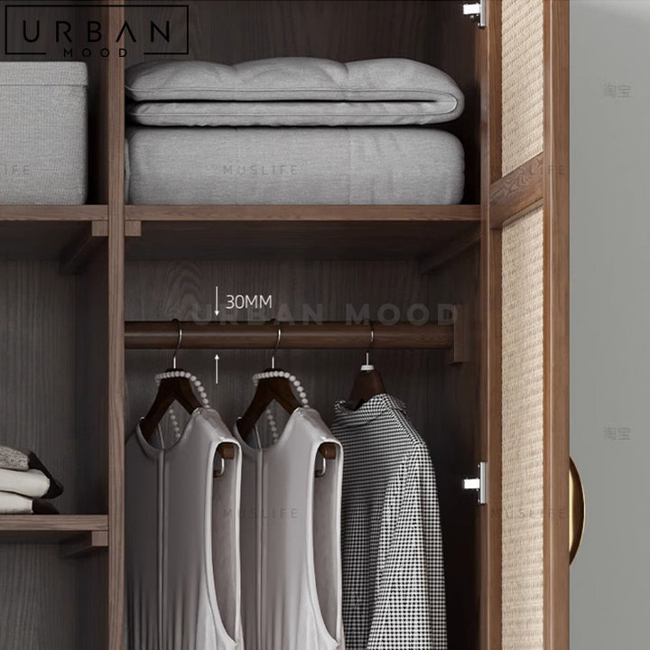 DOTA Modern Rattan Wardrobe