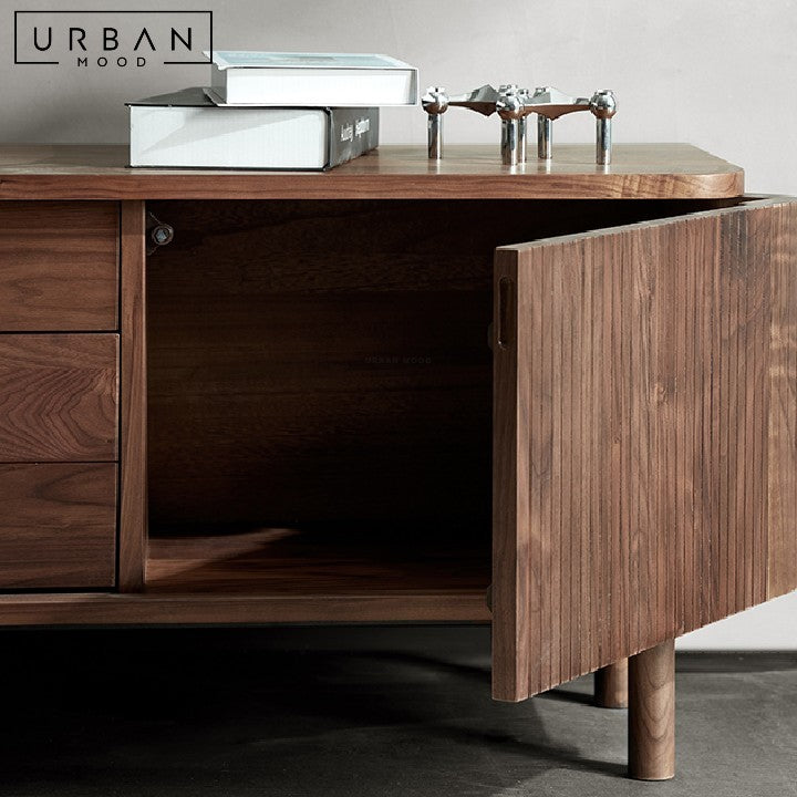 DRAGA Modern Solid Wood TV Console
