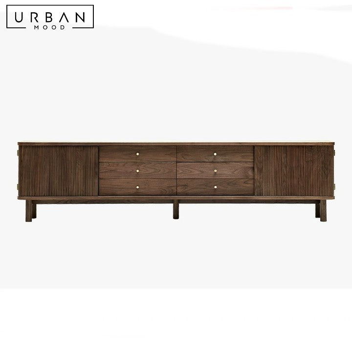 DRAGA Modern Solid Wood TV Console