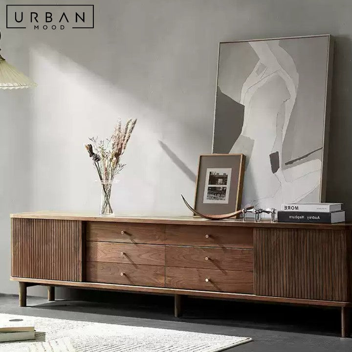 DRAGA Modern Solid Wood TV Console