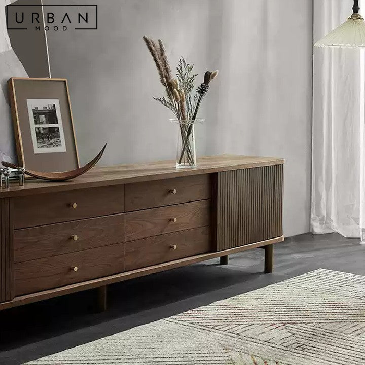 DRAGA Modern Solid Wood TV Console