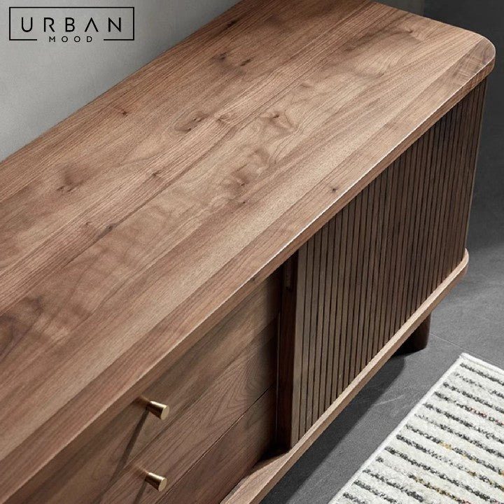 DRAGA Modern Solid Wood TV Console
