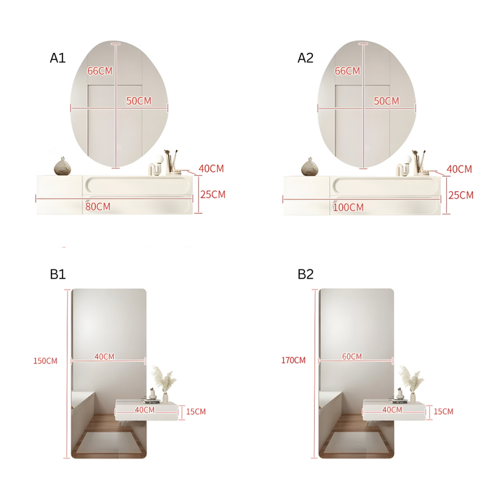 DUALIS Modern Floating Vanity Table - Urban Mood Singapore