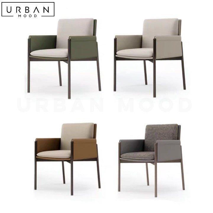 DUBE Modern Leather Dining Chair