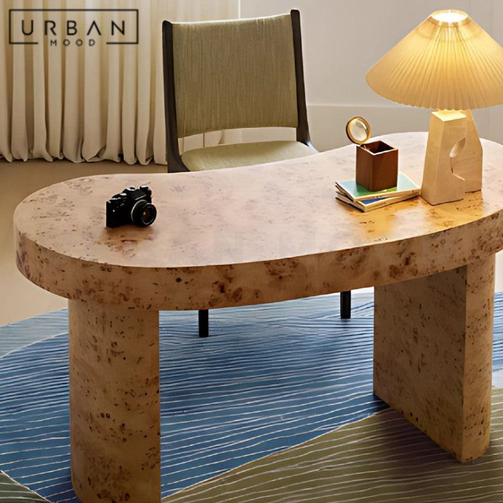 DUBOIS Modern Mappa Burl Study Table