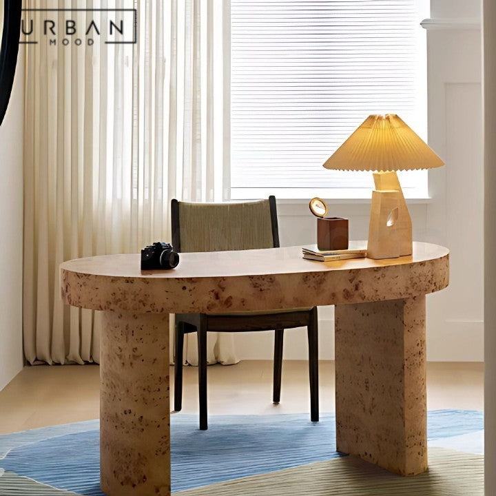 DUBOIS Modern Mappa Burl Study Table