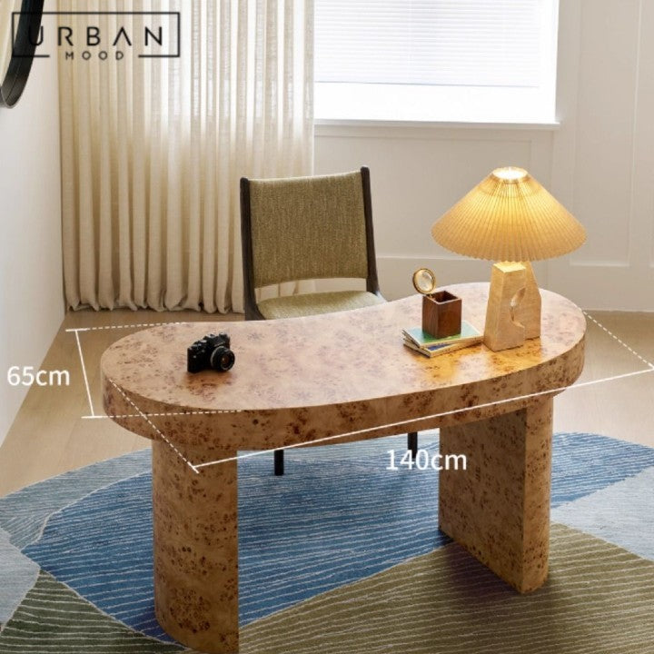 DUBOIS Modern Mappa Burl Study Table