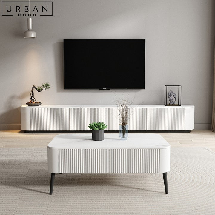 DUO Modern Solid Wood TV Console