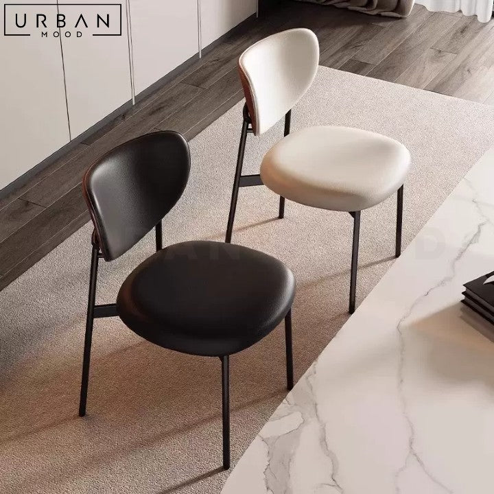 DUMAS Modern Leather Dining Chair