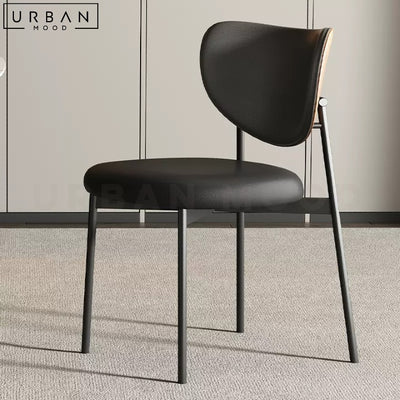 DUMAS Modern Leather Dining Chair