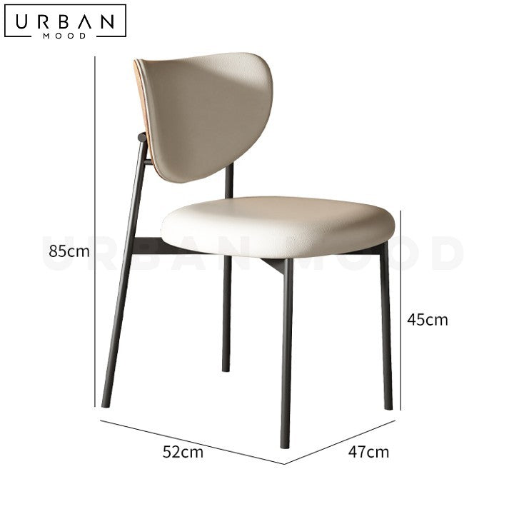 DUMAS Modern Leather Dining Chair