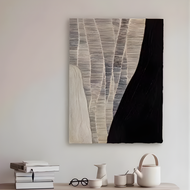 DUNHAM Hand-Painted Abstract Oil Painting - Urban Mood Singapore