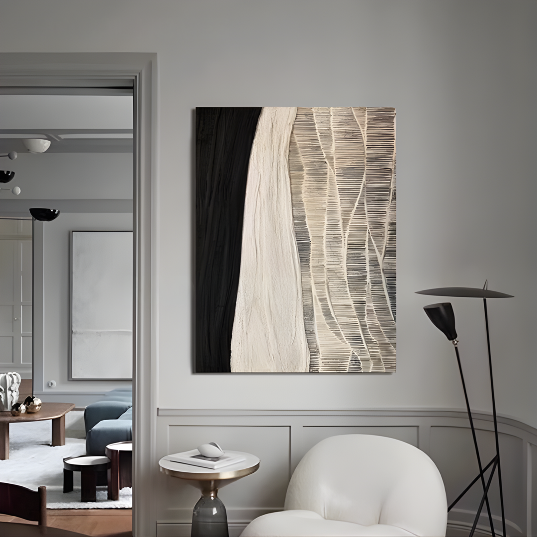 DUNHAM Hand-Painted Abstract Oil Painting - Urban Mood Singapore