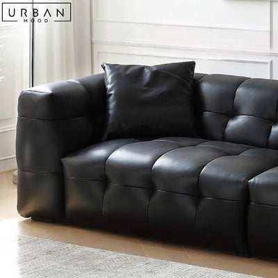 DUNN Modern Leather Sofa