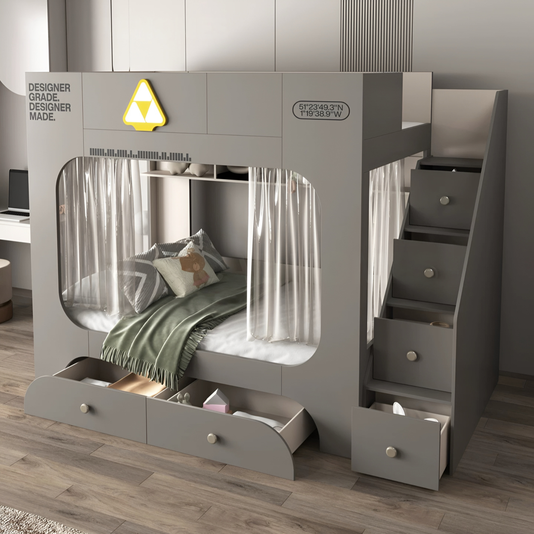 DUNSLEY Modern Double Decker Bedframe - Urban Mood Singapore