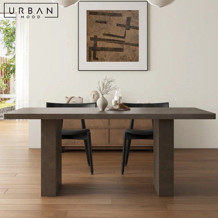 DUPO Industrial Sintered Stone Dining Table