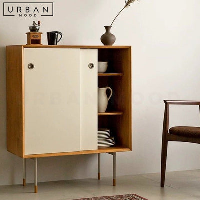 SADI Scandinavian Solid Wood Sideboard