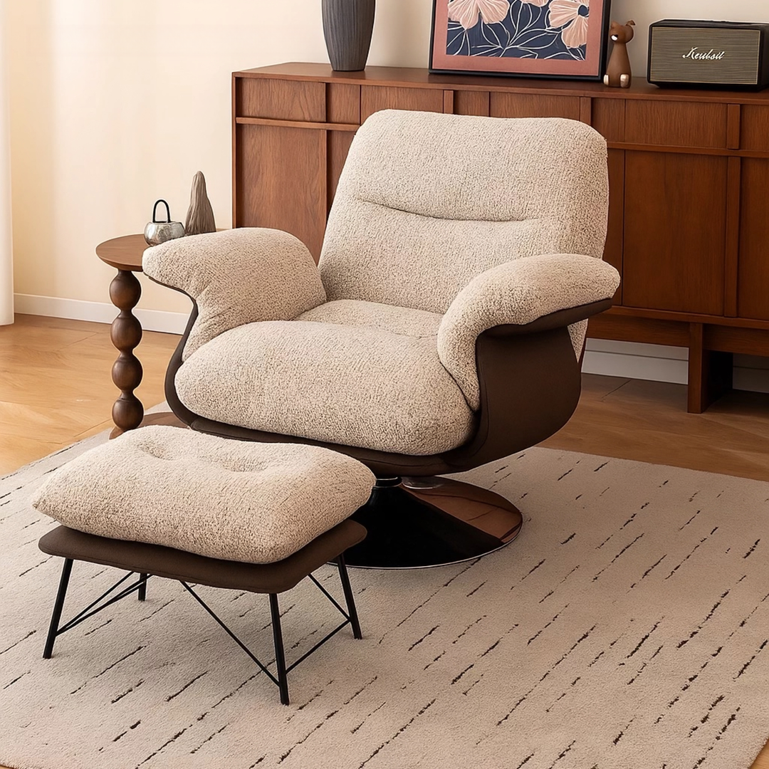 DUSARA Modern Swivel Lounge Chair - Urban Mood Singapore
