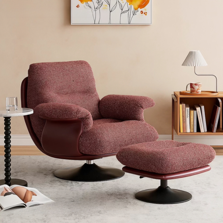 DUSARA Modern Swivel Lounge Chair - Urban Mood Singapore