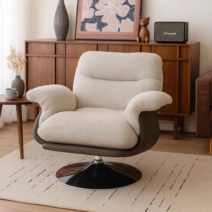 DUSARA Modern Swivel Lounge Chair - Urban Mood Singapore