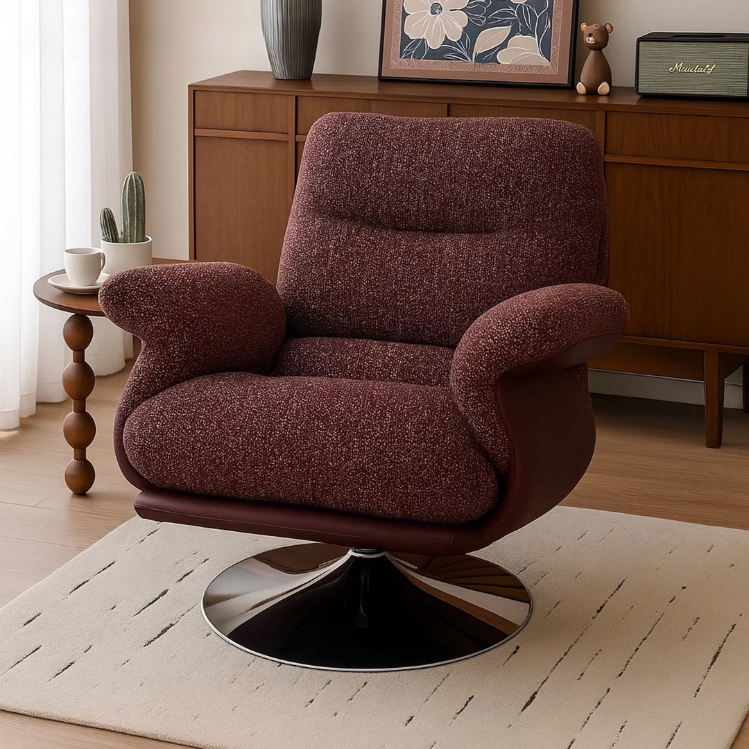 DUSARA Modern Swivel Lounge Chair - Urban Mood Singapore