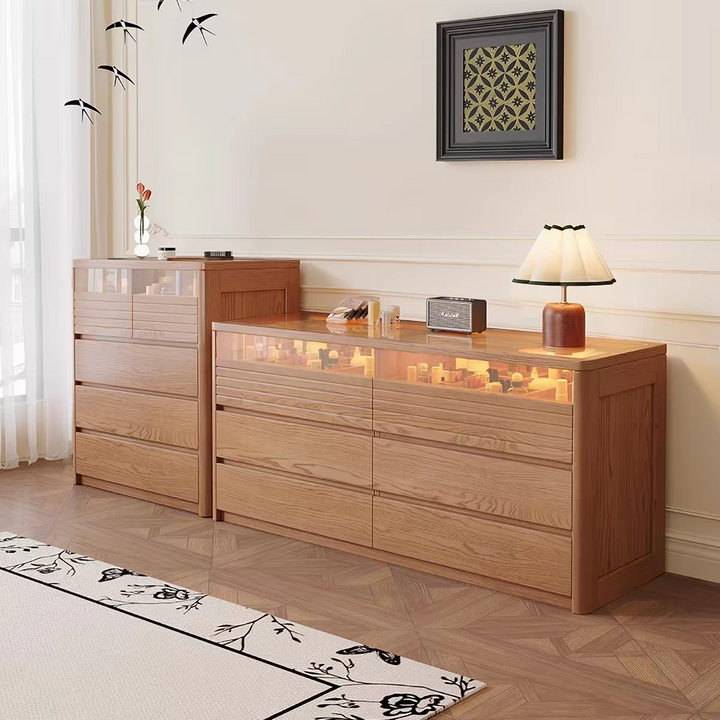 DALLA Japandi Solid Wood Chest of Drawers