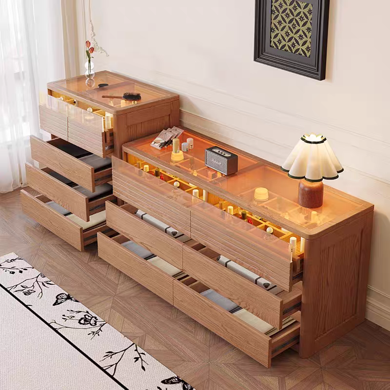 DALLA Japandi Solid Wood Chest of Drawers