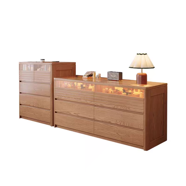 DALLA Japandi Solid Wood Chest of Drawers