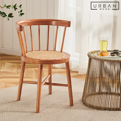DERBY Rustic Solid Wood Dining Chair