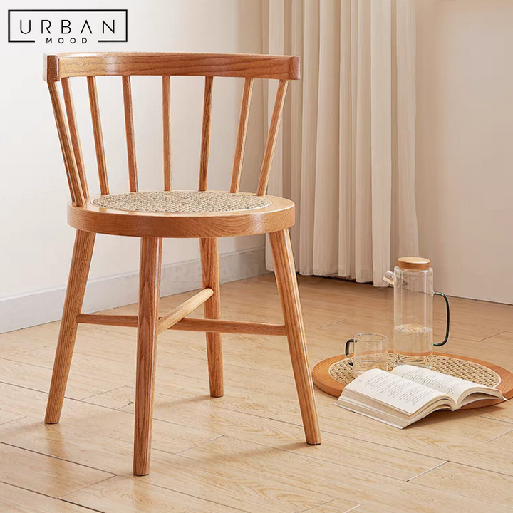 DERBY Rustic Solid Wood Dining Chair