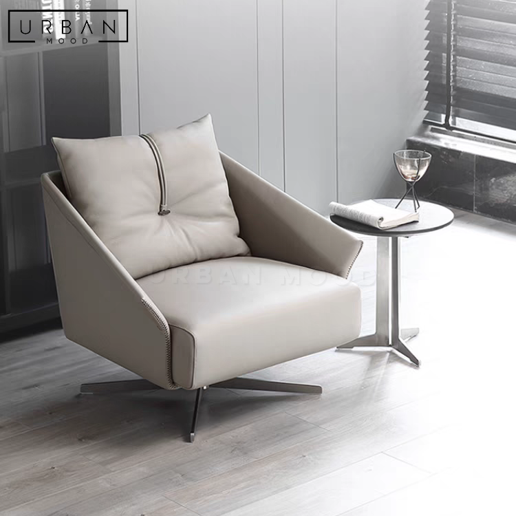 DEXTON Modern Leather Armchair