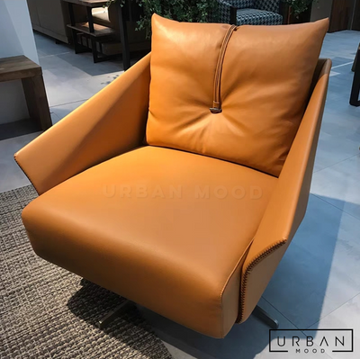 DEXTON Modern Leather Armchair