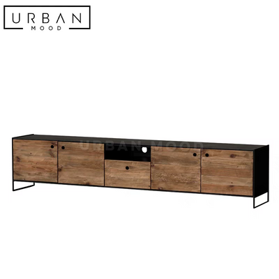 DOLLOP Industrial Solid Wood TV Console