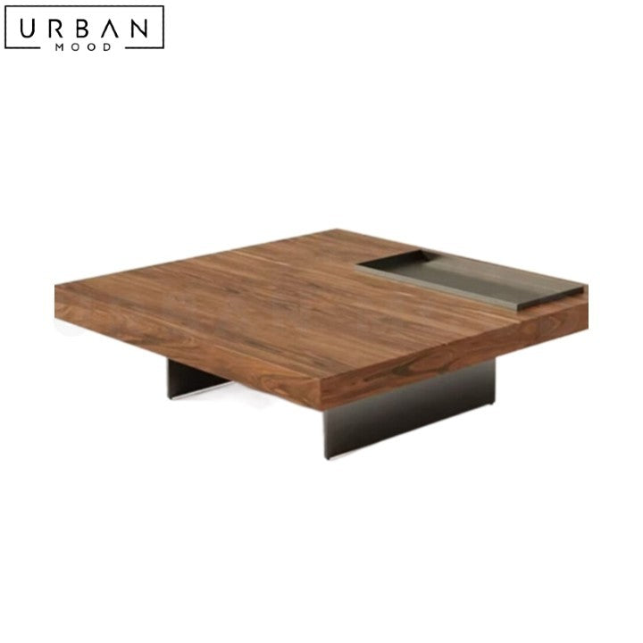 BERNS Modern Solid Wood Coffee Table