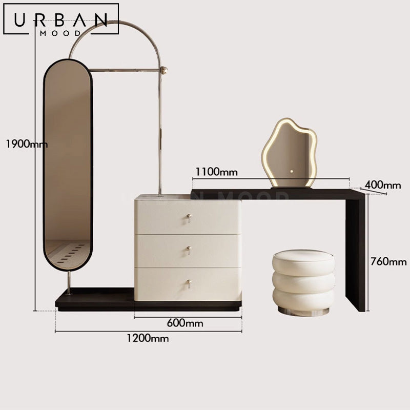 ECHO Modern Vanity Table & Clothes Stand