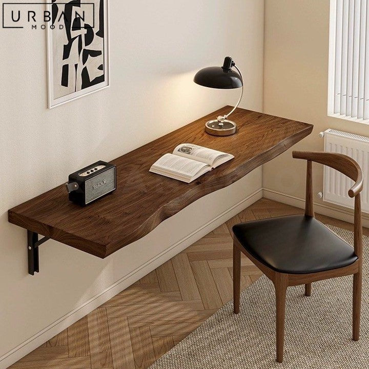 EDDAN Modern Solid Wood Floating Study Desk