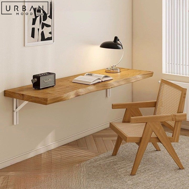 EDDAN Modern Solid Wood Floating Study Desk – Urban Mood