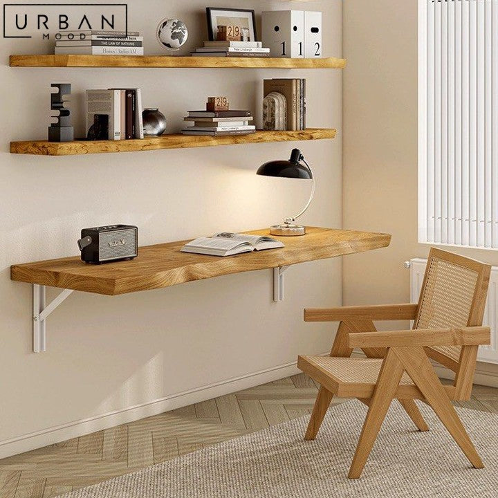 EDDAN Modern Solid Wood Floating Study Desk – Urban Mood