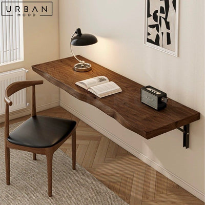 EDDAN Modern Solid Wood Floating Study Desk