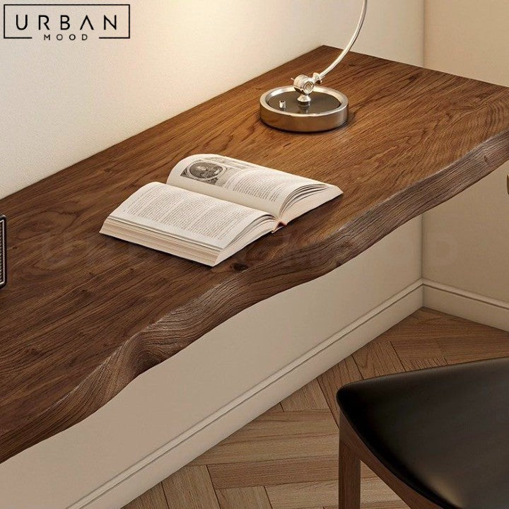 EDDAN Modern Solid Wood Floating Study Desk