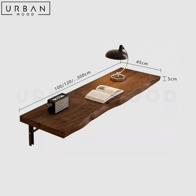 EDDAN Modern Solid Wood Floating Study Desk