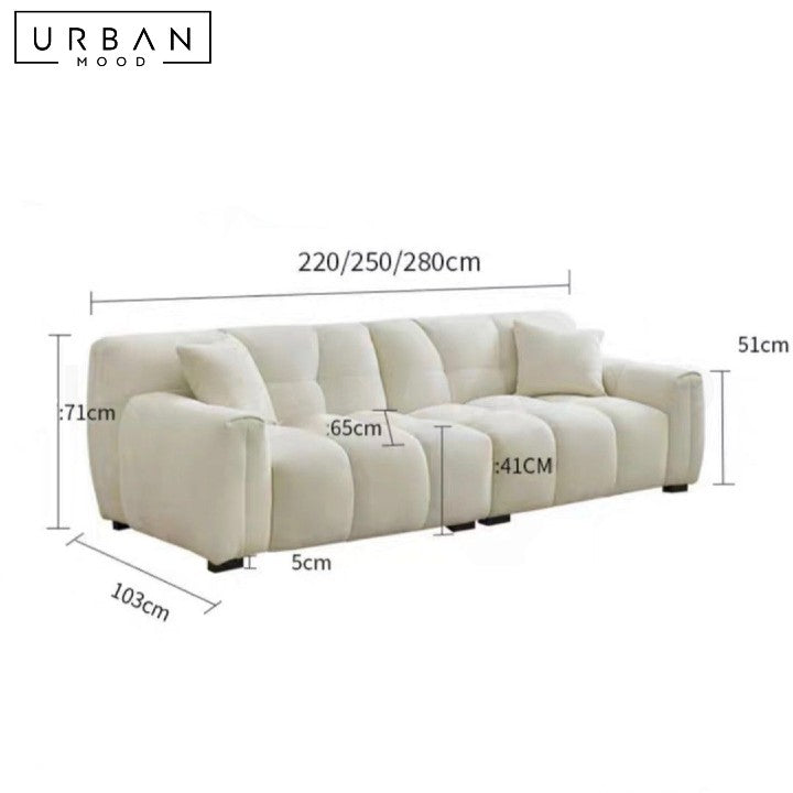 EDITA Modern Fabric Sofa (Water Resistant)