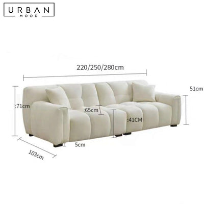 EDITA Modern Fabric Sofa (Water Resistant)