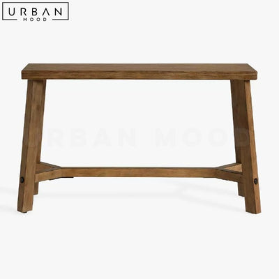 EDVARD Rustic Solid Wood Console Table