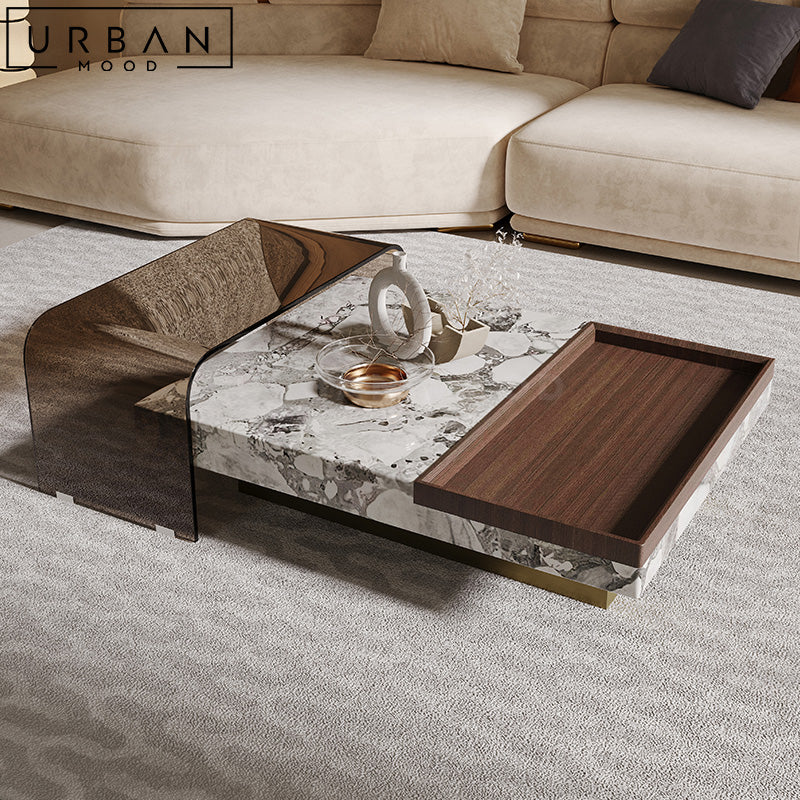 EDWARD Modern Marble Coffee Table